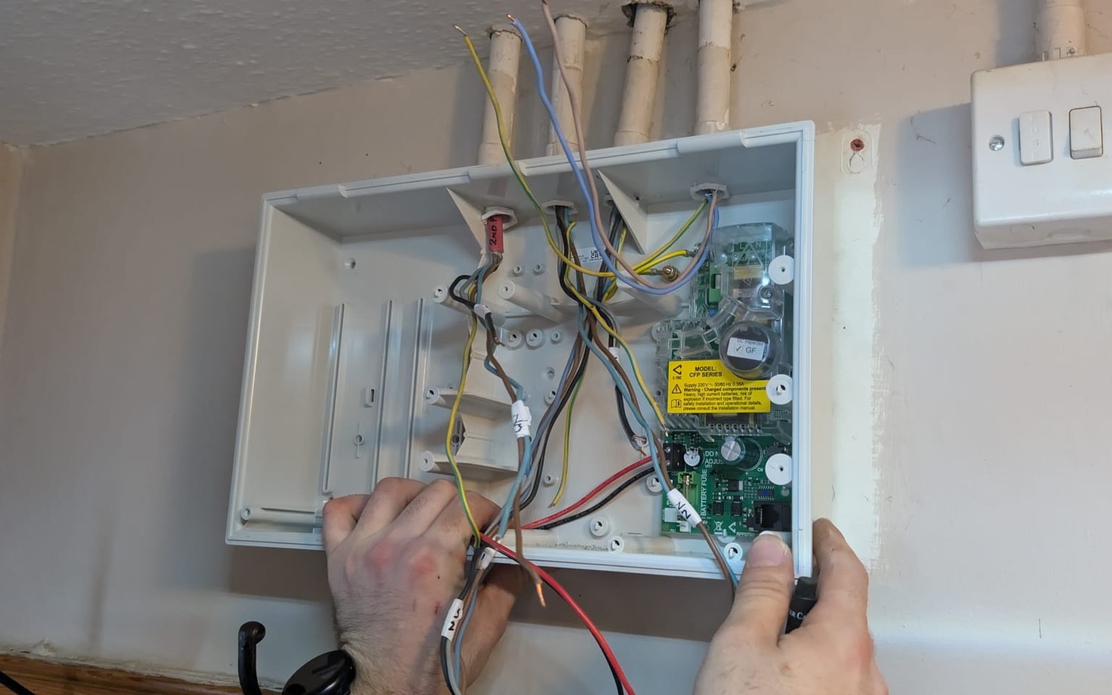 Real NOX alarm and CCTV servicing work