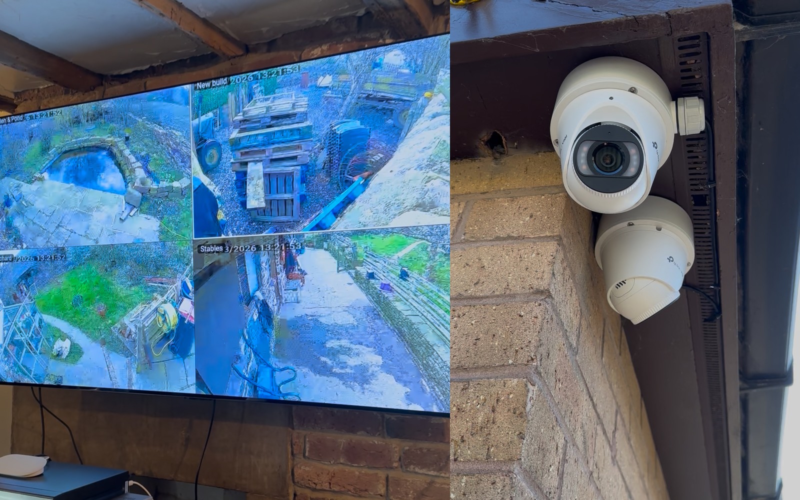 Montage of real NOX CCTV installations and monitoring displays