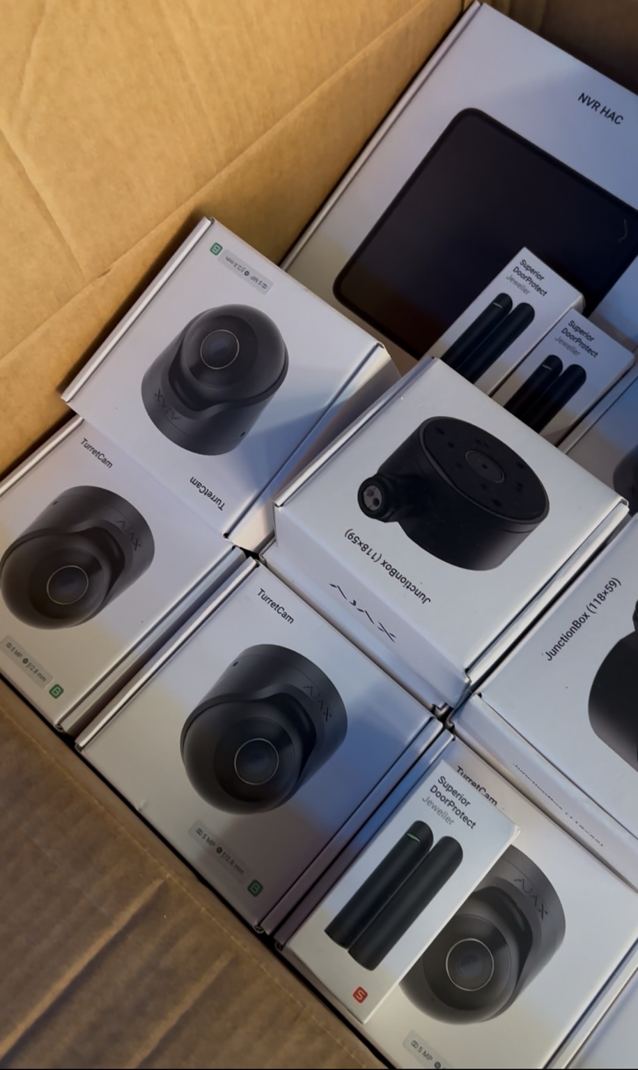 Ajax CCTV cameras and NVR prepared for the Continue Arcade installation