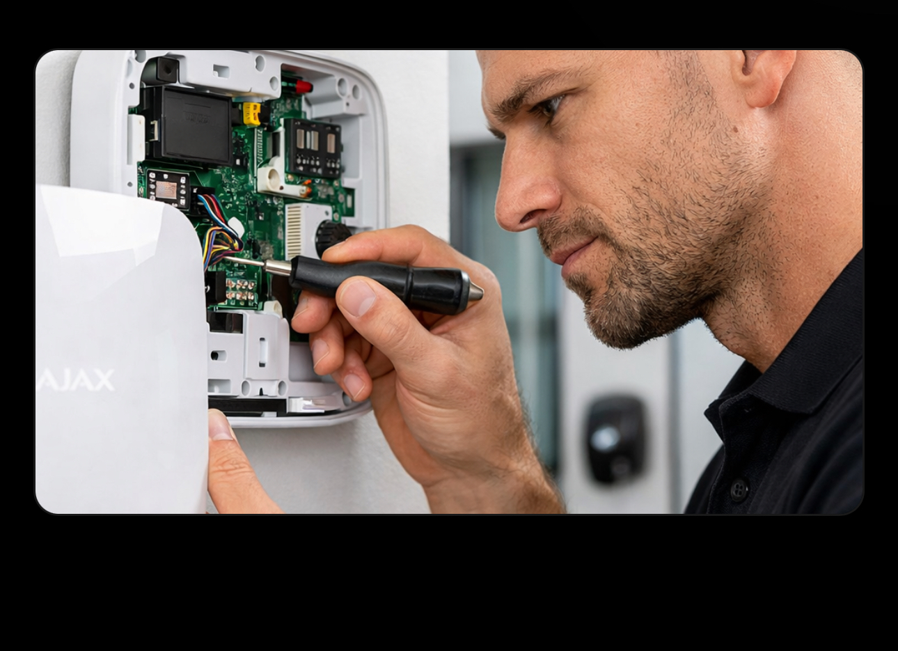 Existing alarm and CCTV equipment reviewed during a NOX takeover inspection